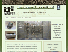 Tablet Screenshot of impressions-international.com